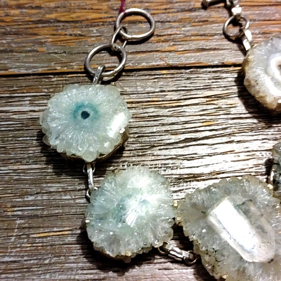 New Sterling Silver9 Green Solar Quartz Bracelet - Picture 4 of 6
